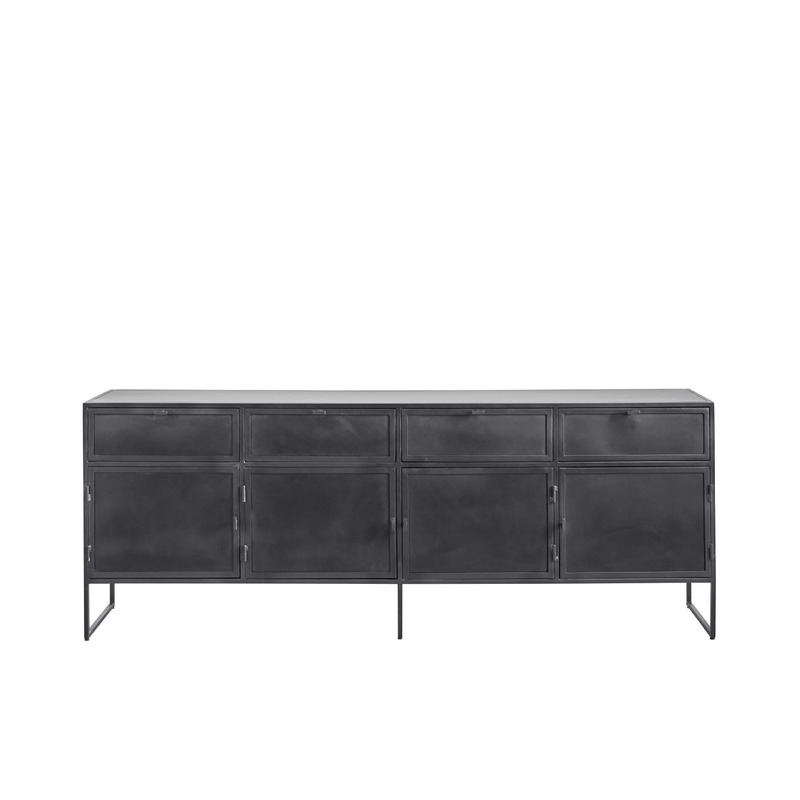 Zwart metalen dressoir - Orizone - 202CM