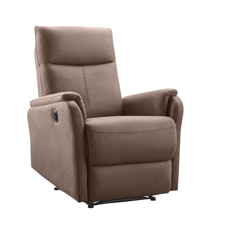 Manteo relaxfauteuil 1 motor, stof jeep 12-taupe