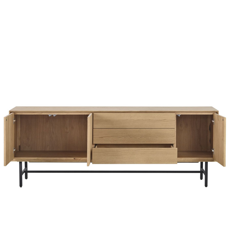 Belvio dressoir 3d+3l light oak veneer